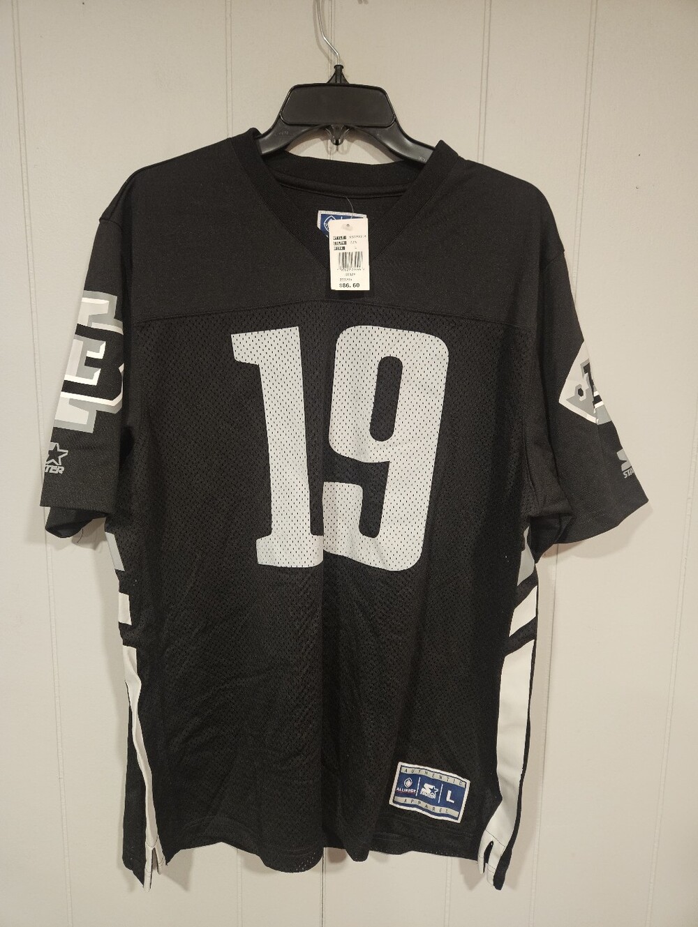 Birmingham Iron AAF Football Men's Size Large Starter Jersey #19 Iron NWT     